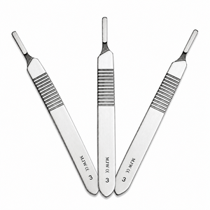 Manche de scalpel chirurgical MJW INTERNATIONAL n° 3 aciers inoxydables |   Poignée chirurgicale manuelle réutilisable compatible avec la lame n° 10 - Product Image 3