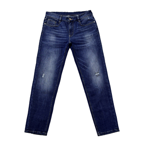 Jeans en denim pour homme de qualité supérieure, coupe droite, vintage, en coton délavé, pantalon décontracté tendance, vente en gros - Product Image 1