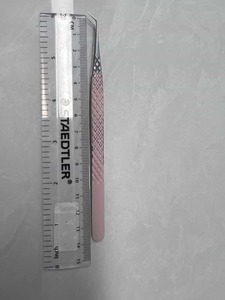 แหนบปลายแหลม 90 องศา รูปหัวใจ 8 มม. 12 ซม. หลายสี ทำจากสแตนเลส ใช้ซ้ำได้ ทนความร้อนสูง สำหรับต่อขนตา - Product Image 2