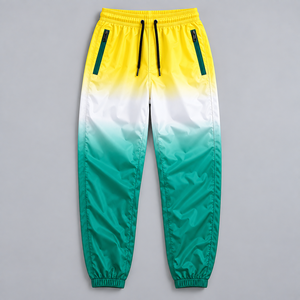 OEM Wholesale Custom Ombre Nylon Windproof Track Nylon Shorts USA <b>Men</b> Windbreaker Water Resistant <b>Jacket</b> Matching Sports Factory - Product Image 6