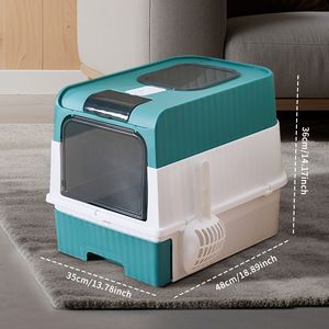 Lettiera Intelligente BlueMagic XL per Gatti, Pulizia Automatica Senza Mani, Design Silenzioso, in PP, Goditi una Vita Pura, Multifunzionale - Product Image 1