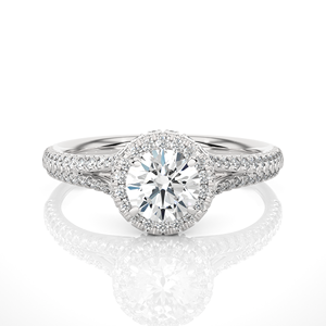 Bague en diamant de laboratoire rond de 1,08 carat sur mesure de qualité supérieure en or massif 18 carats, bijoux de fiançailles et de mariage en diamant pour femmes - Product Image 3