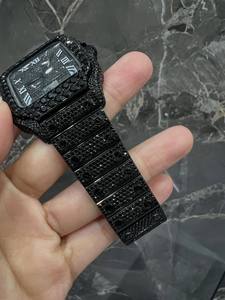 Relojes de Calendario Mecánicos de Diamantes Mosan Cuadrados de Moda Personalizados al por Mayor - Product Image 5