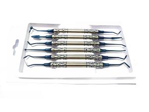 Kit de Instrumentos Dentales Scaler, Set de 6 Piezas, Color Azul - Product Image 6