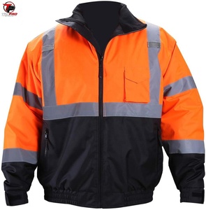 Chaqueta de Seguridad Reflectante de Alta Visibilidad, Impermeable, Ropa de Trabajo, Chaqueta de Invierno, Abrigo de Advertencia Industrial - Product Image 2
