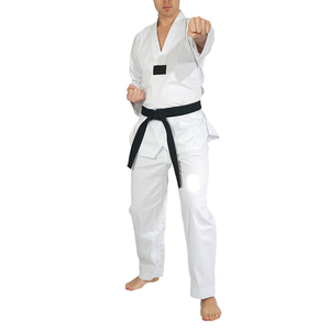 Uniforme de Taekwondo Traditionnel pour Hommes Adultes, 45% Coton, Uniforme de Taekwondo Personnalisé, Prix d'Usine, Service OEM pour Vêtements d'Arts Martiaux - Product Image 3