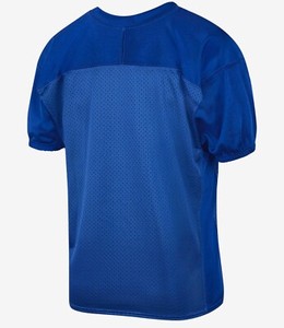 Maillot de football américain pour homme, bleu marine, col en V, manches courtes, maille respirante, coupe athlétique, couleur unie, toutes saisons - Product Image 2