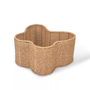 High Quality Handwoven Butterfly Basket Novelty Seagrass Wicker Storage Organizer for Nursery Decor Baby Gift OEM Export - Product Image 3