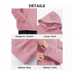 Sudadera con Capucha de Estilo Vintage Lavado al Ácido, Corte Holgado para Hombre, Sudadera para Parejas, con Logotipo OEM y Empaque Personalizado - Product Image 2