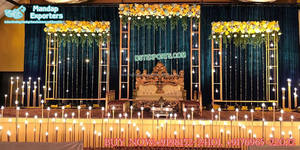 Breathtaking Engagement Stage Metal <b>Frames</b> Decor Modern <b>Wedding</b> Reception Set Customized Color & Size Portable Australia Event - Product Image 4