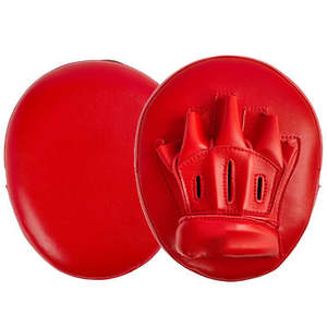 Cible de frappe rouge personnalisable avec logo, en cuir véritable de haute qualité, durable, pour la boxe (OEM) - Product Image 1