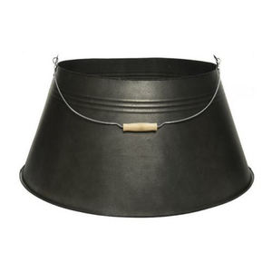 Falda para árbol de Navidad con diseño de flor audaz en forma de hierro, elegante y atractiva, con acabado negro, diseño perforado, ecológica - Product Image 2