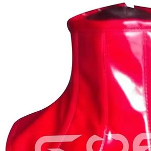 Corset pour femme en PVC rouge avec baleines en acier de haute qualité - Product Image 4