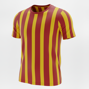 Uniformes de fútbol al por mayor con estampado de ondas de colores, conjunto de camisetas de fútbol para club. - Product Image 4