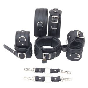 สายรัดข้อมือและข้อเท้าหนังวัวแท้กันน้ำ Black Sheep พร้อมสายรัดไขว้สำหรับ BDSM - Product Image 4