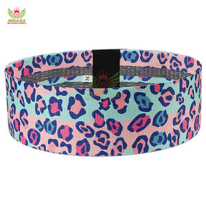 ชุดยางยืดออกกำลังกายสำหรับบริหารสะโพกผู้หญิง แบบวงกลม กว้าง กันลื่น สำหรับออกกำลังกายกล้ามเนื้อก้น ทำจากโพลีเอสเตอร์คุณภาพสูง - Product Image 2