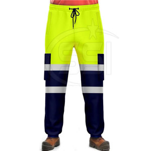 Performance Safety Jogger Pant ANSI Class 2 Waterproof <b>LED</b> Flash Logo Secure Pocket Design for Mechanics Technicians High - Product Image 2