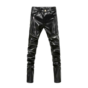 Pantalons en cuir pour hommes, style tendance, respirants, en vente, pantalons en cuir pour hommes de qualité supérieure à bas prix - Product Image 1