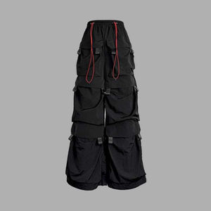 Pantalones Cargo de Pierna Ancha con Múltiples Bolsillos, Cintura Alta, Transpirables, Ecológicos, Ligeros, de Lona, Corte Regular, Estilo Casual 2026 - Product Image 2