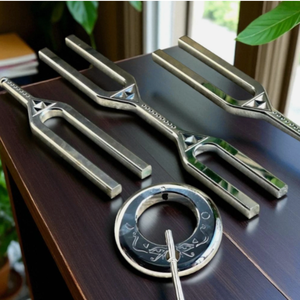 Diapason géant double fréquence extra large (432 Hz et 288 Hz) pour la thérapie et la guérison, l'équilibrage énergétique du yoga. - Product Image 2