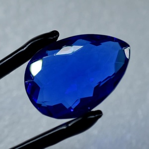 Topaze bleue naturelle certifiée, taille poire, pierre précieuse en vrac, pierre de naissance pour la fabrication de bijoux, cadeau d'anniversaire - Product Image 2