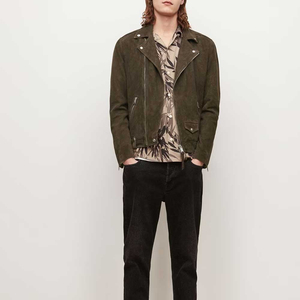 Fashion <b>Men's</b> Leather <b>Jackets</b> Autumn Suede Solid Color Popular Design Casual <b>Velvet</b> Male <b>Jacket</b> OEM Service Customized - Product Image 2