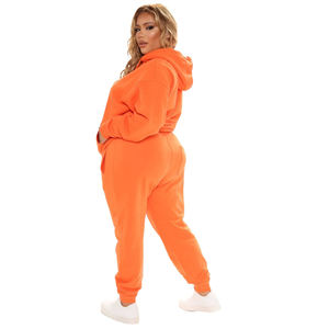 Conjunto Deportivo Personalizado para Mujer, Chaqueta Corta de Punto Acanalado, Pantalones Jogger de Cintura Alta, Estilo Moderno, Informal, para Fitness y Ropa Urbana - Product Image 4