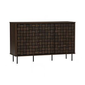 Classic Modern 1.2m <b>Sideboard</b> Table <b>Storage</b> with 3 Doors Premium Wood Veneer Credenza for Hospitality and Residential Project - Product Image 1