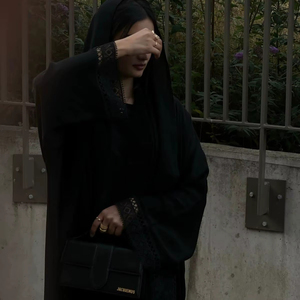 Best Dubai style abaya Traditional Islamic Women's Saudi Arabian Abaya Spring Polyester Breathable Ankle Length Muslim - Product Image 1