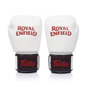 Gants de MMA Fairtex Royal Enfield édition limitée, en cuir véritable, pour entraînement et sparring, poignées antidérapantes, fermeture auto-agrippante - Product Image 2