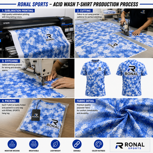เสื้อยืดผู้ชายสไตล์วินเทจแบบย้อมสีเอซิด ฮิปฮอป สตรีทแวร์ ผ้าฝ้าย 100% รับสั่งทำเสื้อยืดโอเวอร์ไซส์ พร้อมปักโลโก้ - Product Image 6