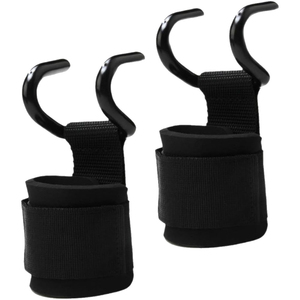 Crochets de barre de musculation robustes de qualité supérieure pour levage de charges lourdes, en acier antidérapant recouvert de caoutchouc, crochets de barre épais avec la meilleure qualité OEM - Product Image 4