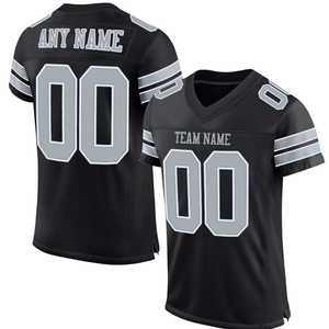 Camiseta de Fútbol Personalizada para Hombre, Negra y Plateada, Nueva, Informal, de Negocios, Precio Bajo, Alta Calidad - Product Image 2