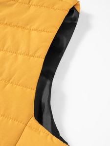 Chaleco Acolchado Reversible con Capucha para Hombre, Sin Mangas, Color Sólido, Cortavientos, Informal, Ropa de Invierno, Corte Regular, Relleno de Poliéster - Product Image 2