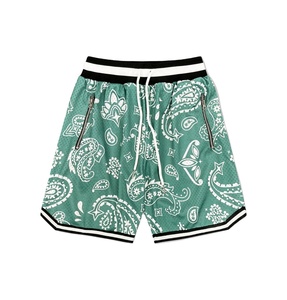 Pantalones Cortos Deportivos de Baloncesto con Estampado Floral Casual de Alta Calidad, al por Mayor, Bordados, Transpirables, de Malla, de Secado Rápido, 100% Poliéster, Personalizados - Product Image 3