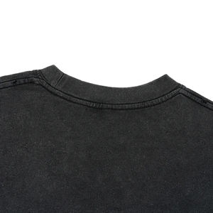 เสื้อยืดวินเทจทรงโอเวอร์ไซส์ผ้าคอตตอนหนาน้ำหนัก 280 กรัม ลายย้อมสีแบบไท-ได ลุคดิสเทรส แอซิดวอช ขอบดิบ สไตล์ไฮสตรีท สำหรับผู้ชาย - Product Image 6