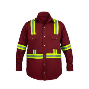 Ansi Class 1เสื้อเซฟตี้แขนยาวสะท้อนแสงสำหรับผู้ชายพร้อมโลโก้ตามสั่ง-The Warrior International - Product Image 1