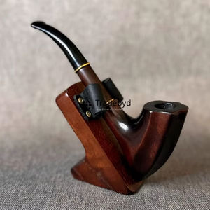 Pipa de Tabaco de Madera de Lujo, Hecha a Mano con Madera Natural, Acabado Lacado Ecológico Moderno, Regalo para Fumadores de Tradebyd - Product Image 1