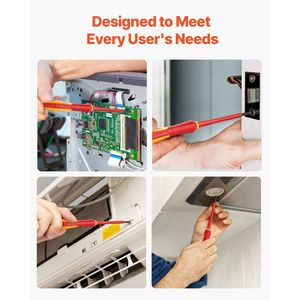 Juego de Herramientas Eléctricas Aisladas Profesionales de 6 Piezas, 1000V, Juego de Destornilladores Magnéticos - Product Image 6