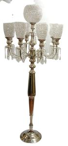 Candelabros de fundición de diseño Simple pulido brillante de Metal Premium para el hogar Hotel restaurante y decoración de fiestas 5 Lite candelabros - Product Image 6