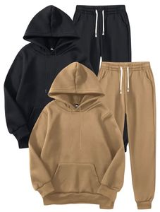 Conjunto Deportivo Sublimado Liso de Última Moda 2026, Ropa Deportiva para Hombre, Sudadera con Capucha y Pantalones Deportivos - Product Image 3