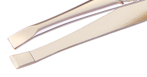 Pinzas de Precisión con Punta Inclinada Color Oro Rosa para Cejas, Depilación Facial, Hilos y Vello Encarnado - Cuidado de Belleza - Product Image 3