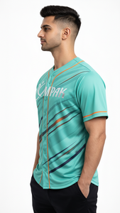 Camiseta deportiva transpirable de béisbol con sublimación premium y estilo moderno - Product Image 5