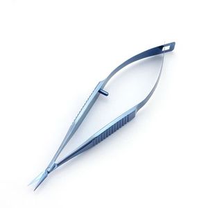 Porte-aiguille en acier inoxydable chirurgical, manuel, certifié CE, classe I, instrument de chirurgie générale, couleur bleue - Product Image 2