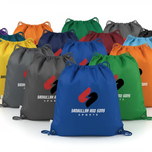 Custom Logo <b>Drawstring</b> Bag Lightweight Durable Gym Sports <b>Backpack</b> for Travel Daily Use Wholesale - Product Image 6