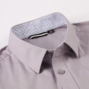 Camisa de Vestir Personalizable para Hombre, de Manga Larga, Mezcla de Algodón Ecológico y Transpirable, Corte Entallado, Estilo Casual de Negocios y Formal - Product Image 4