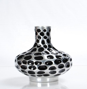 Jarrones de Metal de acero inoxidable modernos de lujo para la decoración del hogar de la boda Florero de latón de decoración de piso alto antiguo - Product Image 3