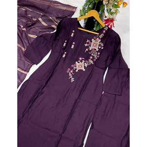 Conjunto de Top y Pantalón de Fiesta para Mujer de Diseñador y Hermoso Dupatta - Product Image 4