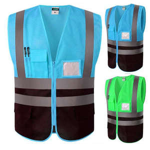 PREMIUM Quality Reflective Breathable Plus Size Traffic Safety Mesh Vest <b>Road</b> Patrol Night Duty Workwear Security Vests - Product Image 6