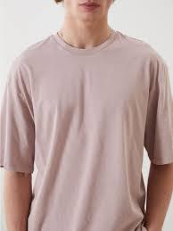 Camiseta Oversize de Corte Cuadrado para Hombre, Cuello Redondo, Color Liso Teñido, Venta al por Mayor, Esencial de Verano, Ropa de Alta Densidad - Product Image 2